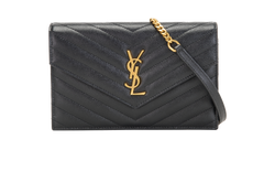 Envelope WOC, Leather, Black, 0322, S, 3*